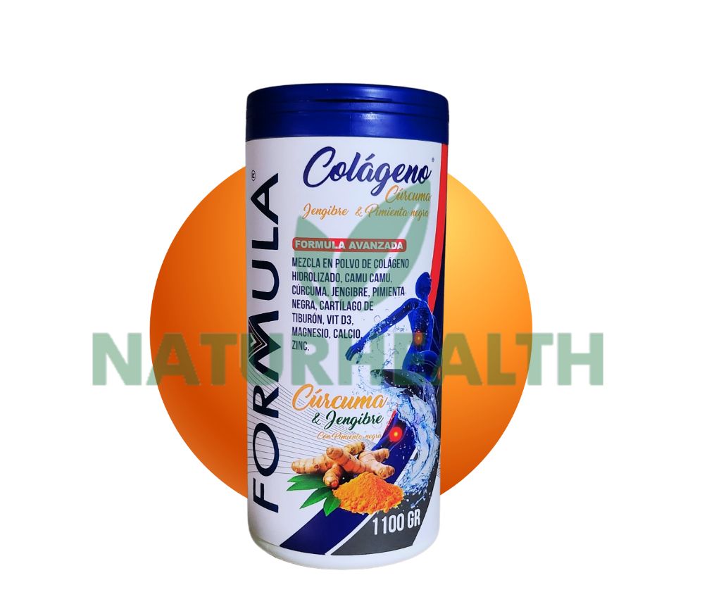 Colágeno Hidrolizado con Cúrcuma, Jengibre y Pimienta Negra
